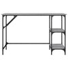 Grauer Schreibtisch Miloievici 120x50x75cm (Metall und Holz)
