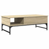 Sonoma Eiche Couchtisch Titioara 100x50x35cm (Holz und Metall)