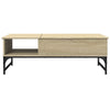 Sonoma Eiche Couchtisch Titioara 100x50x35cm (Holz und Metall)