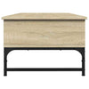 Sonoma Eiche Couchtisch Titioara 100x50x35cm (Holz und Metall)