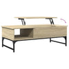 Sonoma Eiche Couchtisch Titioara 100x50x35cm (Holz und Metall)
