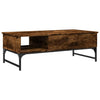 Couchtisch Titioara aus geräucherter Eiche 100x50x35cm (Holz und Metall)