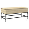 Sonoma Eiche Couchtisch Mal 100x50x45cm (Holz und Metall)