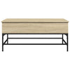 Sonoma Eiche Couchtisch Mal 100x50x45cm (Holz und Metall)