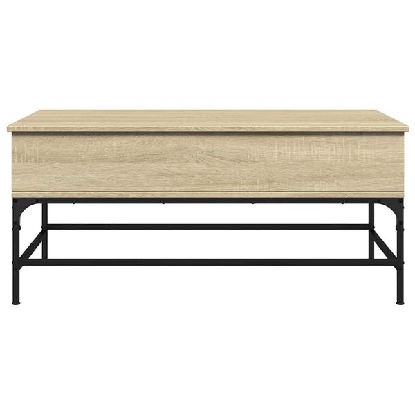 Sonoma Eiche Couchtisch Mal 100x50x45cm (Holz und Metall)