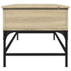 Sonoma Eiche Couchtisch Mal 100x50x45cm (Holz und Metall)