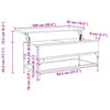 Sonoma Eiche Couchtisch Mal 100x50x45cm (Holz und Metall)