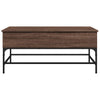 Brauner Couchtisch Mal 100x50x45cm (Holz und Metall)