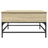 Sonoma Eiche Couchtisch Mal 80x80x45cm (Holz und Metall)