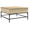 Sonoma Eiche Couchtisch Mal 80x80x45cm (Holz und Metall)