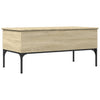Sonoma Eiche Couchtisch Gune 100x50x45cm (Holz und Metall)
