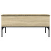 Sonoma Eiche Couchtisch Gune 100x50x45cm (Holz und Metall)