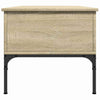 Sonoma Eiche Couchtisch Gune 100x50x45cm (Holz und Metall)