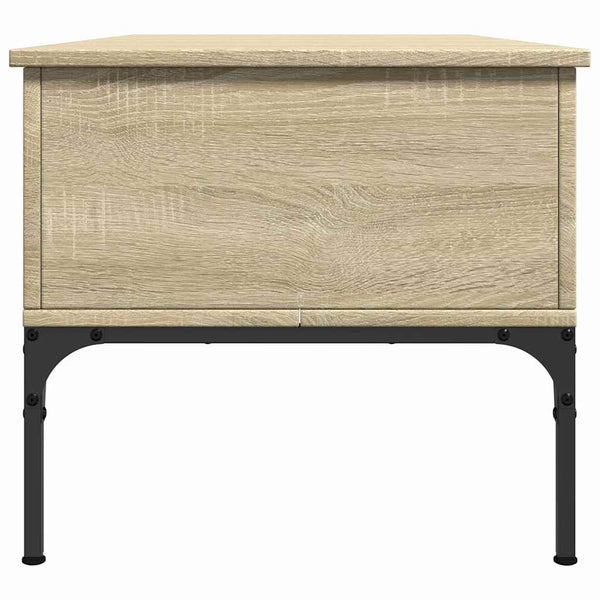Sonoma Eiche Couchtisch Gune 100x50x45cm (Holz und Metall)