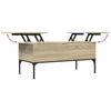 Sonoma Eiche Couchtisch Gune 100x50x45cm (Holz und Metall)