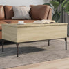 Sonoma Eiche Couchtisch Gune 100x50x45cm (Holz und Metall)