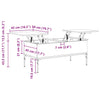 Savutammi Couchtisch Gune 100x50x45cm (Holz und Metall)