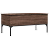 Brauner Couchtisch Gune 100x50x45cm (Holz und Metall)