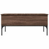 Brauner Couchtisch Gune 100x50x45cm (Holz und Metall)