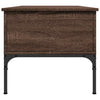 Brauner Couchtisch Gune 100x50x45cm (Holz und Metall)