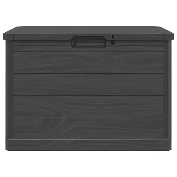 Anthrazitfarbene Outdoor-Kissenbox Maur 77,5x44,5x53cm (Polypropylen)