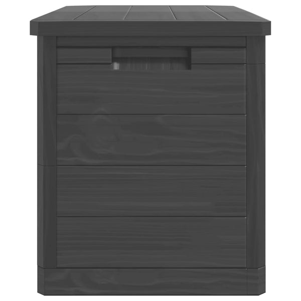 Anthrazitfarbene Outdoor-Kissenbox Maur 77,5x44,5x53cm (Polypropylen)