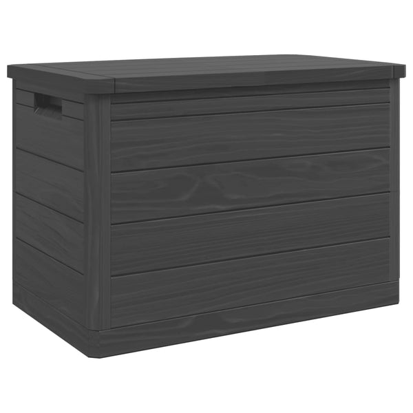 Anthrazitfarbene Outdoor-Kissenbox Maur 77,5x44,5x53cm (Polypropylen)