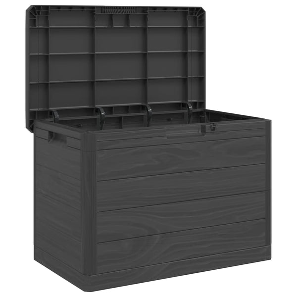 Anthrazitfarbene Outdoor-Kissenbox Maur 77,5x44,5x53cm (Polypropylen)