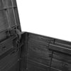 Anthrazitfarbene Outdoor-Kissenbox Maur 77,5x44,5x53cm (Polypropylen)