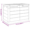 Anthrazitfarbene Outdoor-Kissenbox Maur 77,5x44,5x53cm (Polypropylen)