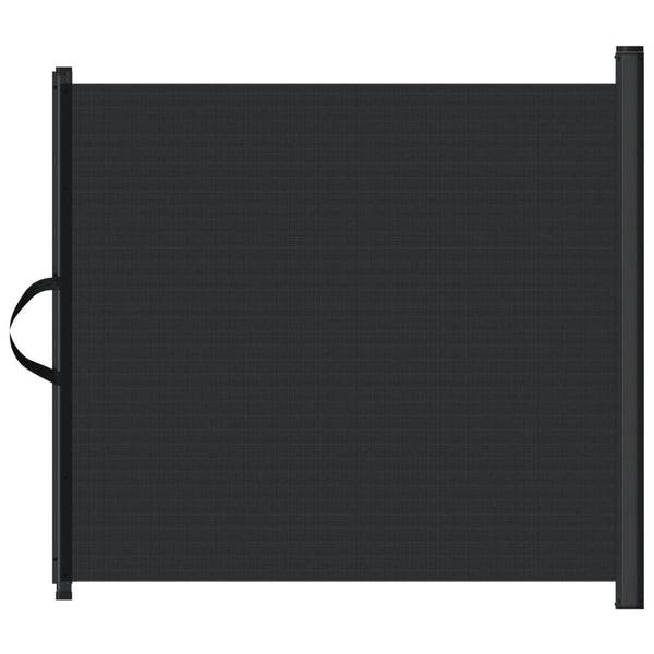 Schwarzes einziehbares Haustiertor Sorina 82,5x125cm