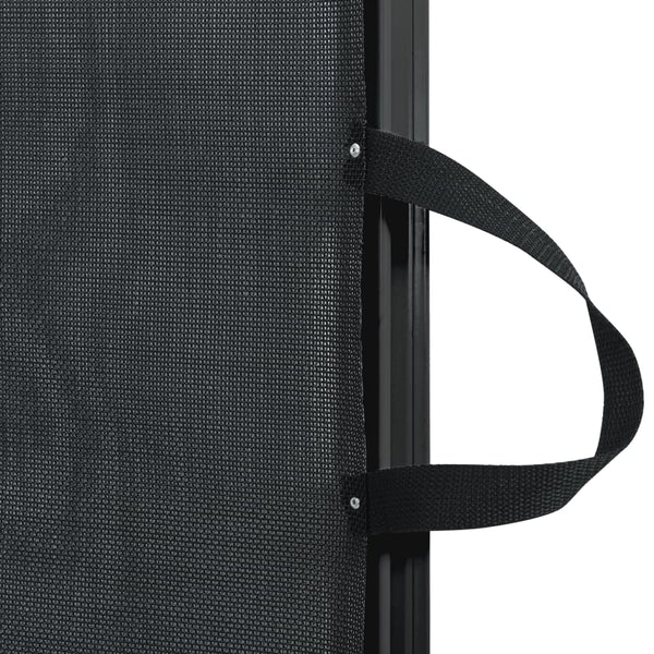 Schwarzes einziehbares Haustiertor Sorina 82,5x125cm