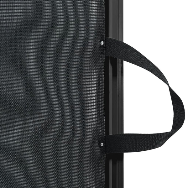 Schwarzes einziehbares Haustiertor Sorina 102,5x125cm