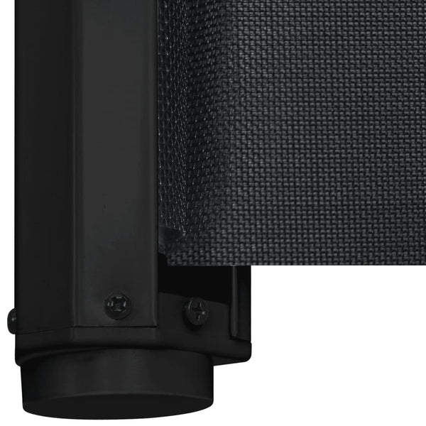 Schwarzes einziehbares Haustiertor Sorina 102,5x125cm
