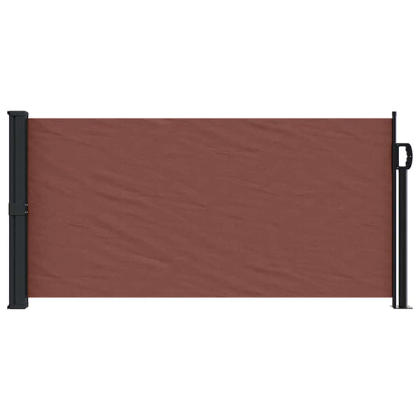 Braune ausziehbare Seitenmarkise Paraschita 100x300cm
