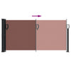 Braune ausziehbare Seitenmarkise Paraschita 100x300cm