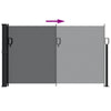 Schwarze ausziehbare Seitenmarkise Paraschita 120x300cm