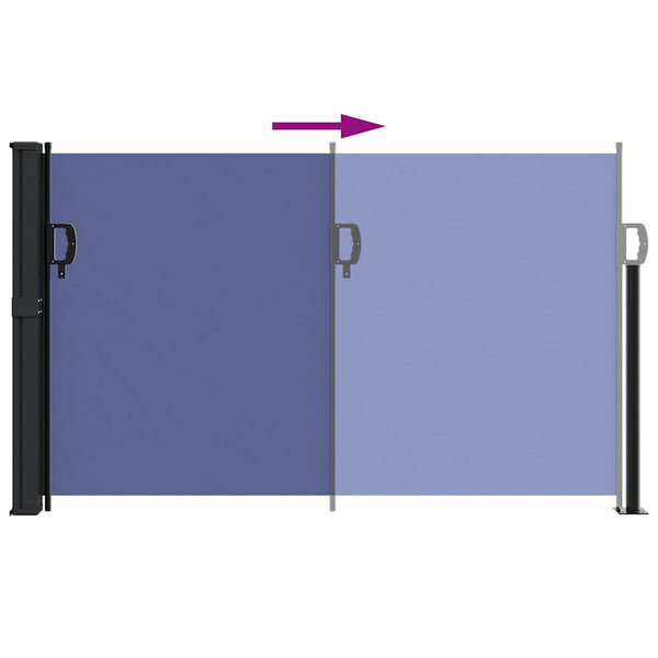 Blaues ausziehbares Seitenrollo Paraschita 120x300cm