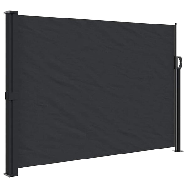 Schwarze einziehbare Seitenmarkise Paraschita 140x300cm