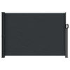 Schwarze einziehbare Seitenmarkise Paraschita 140x300cm