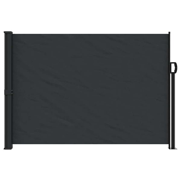 Schwarze einziehbare Seitenmarkise Paraschita 140x300cm