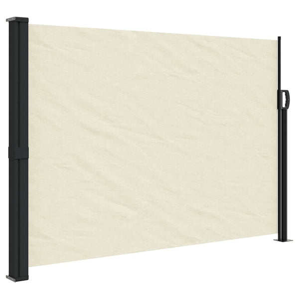 Cremefarbene einziehbare Seitenmarkise Paraschita 140x300cm