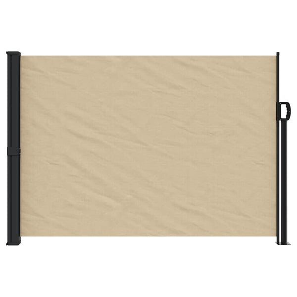Beige sisäänvedettävä sivumarkiisi Paraschita 140x300cm