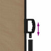 Braungraue ausziehbare Seitenmarkise Paraschita 140x300cm