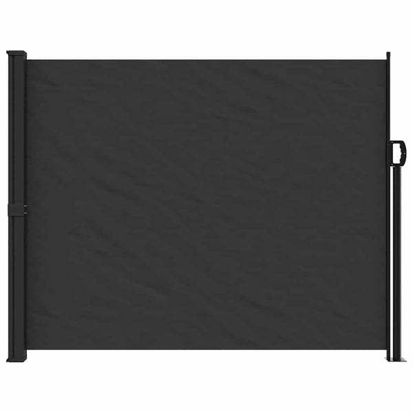 Schwarze, ausziehbare Seitenmarkise Paraschita 160x300cm