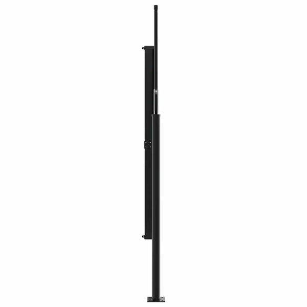 Schwarze, ausziehbare Seitenmarkise Paraschita 160x300cm