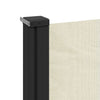 Cremefarbene einziehbare Seitenmarkise Paraschita 180x300cm