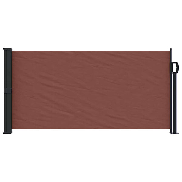 Braune ausziehbare Seitenmarkise Paraschita 100x500cm