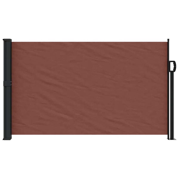 Braune ausziehbare Seitenmarkise Paraschita 120x500cm