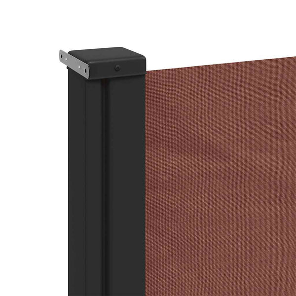 Braune ausziehbare Seitenmarkise Paraschita 120x500cm